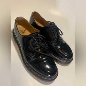 Doc Martens 1461 Black Patent Leather 3 Eye Oxford Shoes Women’s size 9